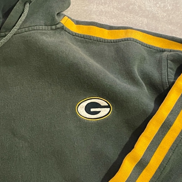 Logo Athletic Green Bay Packers Hoodie Mens Medium Embroidered Vintage 1990s - Picture 2 of 4